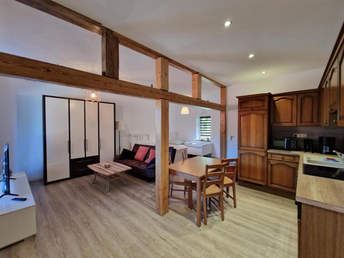 Apartment Auf Dem Hof Einer Historischen Muehle Holzhausen  Bagian luar foto